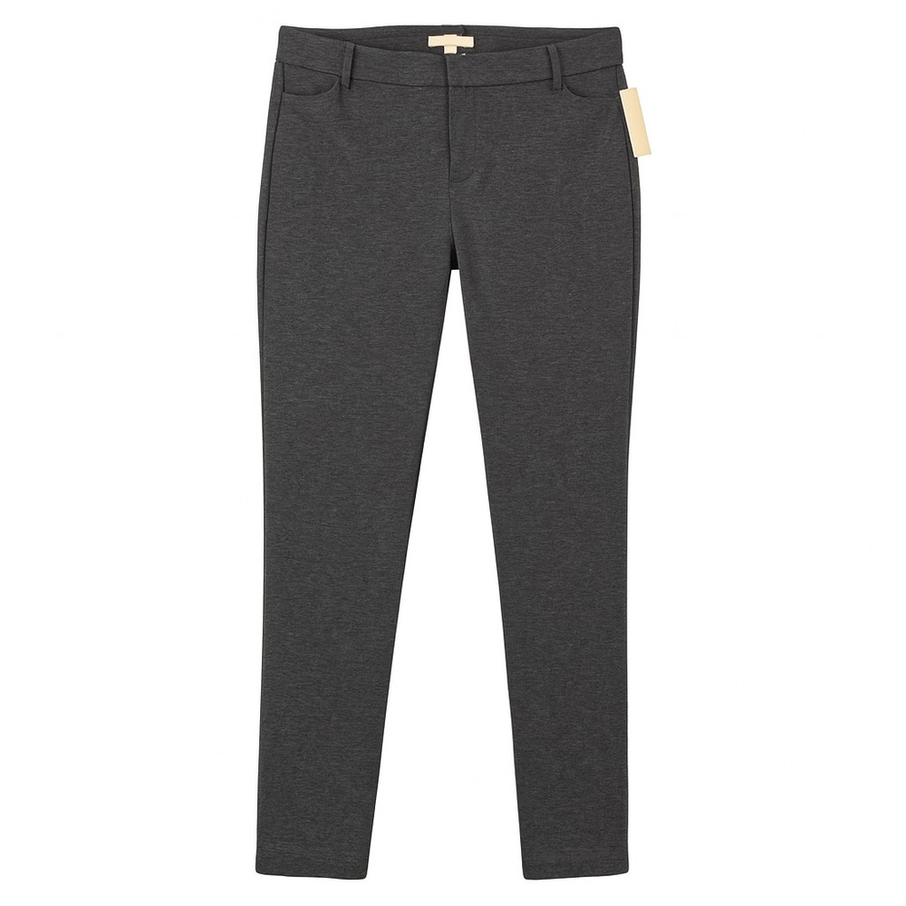 Michael Michael Kors Womens 14 Ponte Pant Basics Derby Gray Slim Fit QH73B011WL